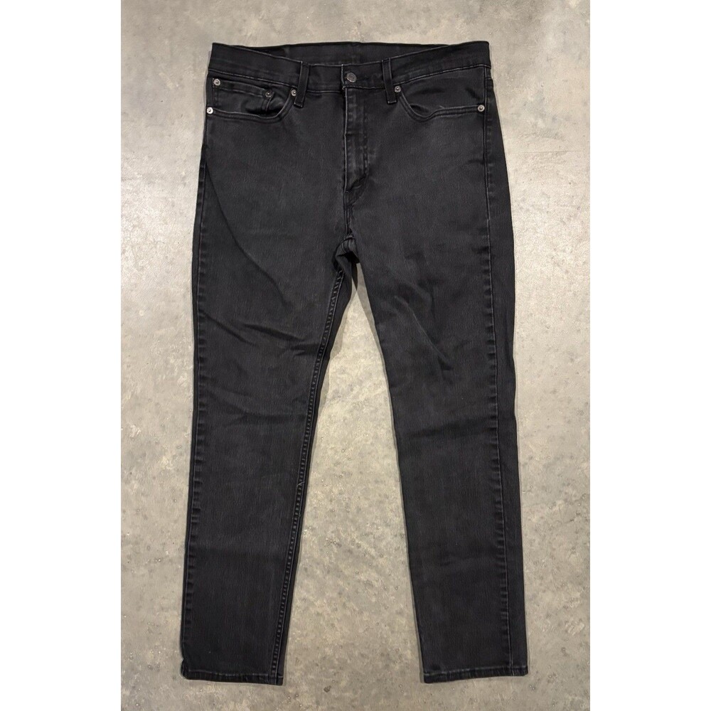 Levi's 511 Denim Jeans Black Stretch 5 Pocket Mens 34x32